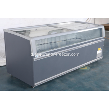 Empat Side Island Freezer Cabinet Showcase